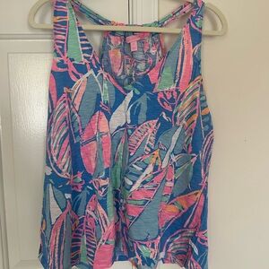 Lilly Pulitzer Minka Trapeze Sailboat Tank Top XL